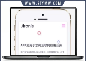 (自适应手机端)App软件落地页网