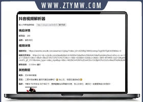 抖音无水印视频解析源码